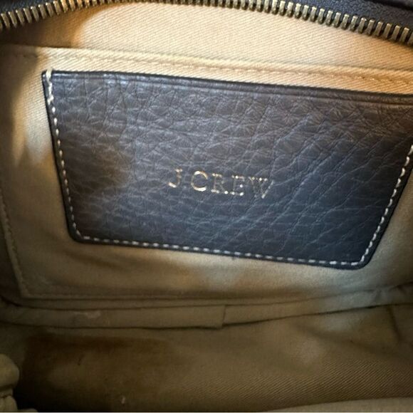 J.Crew Signet Black Leather Small Camera Crossbody Bag - Picture 9 of 10